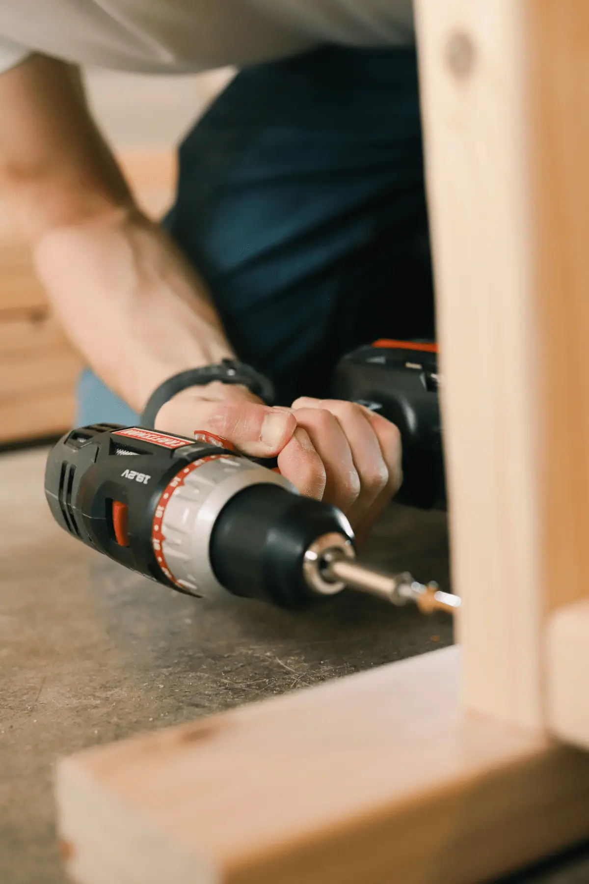 Marking a wood panel for a project cut